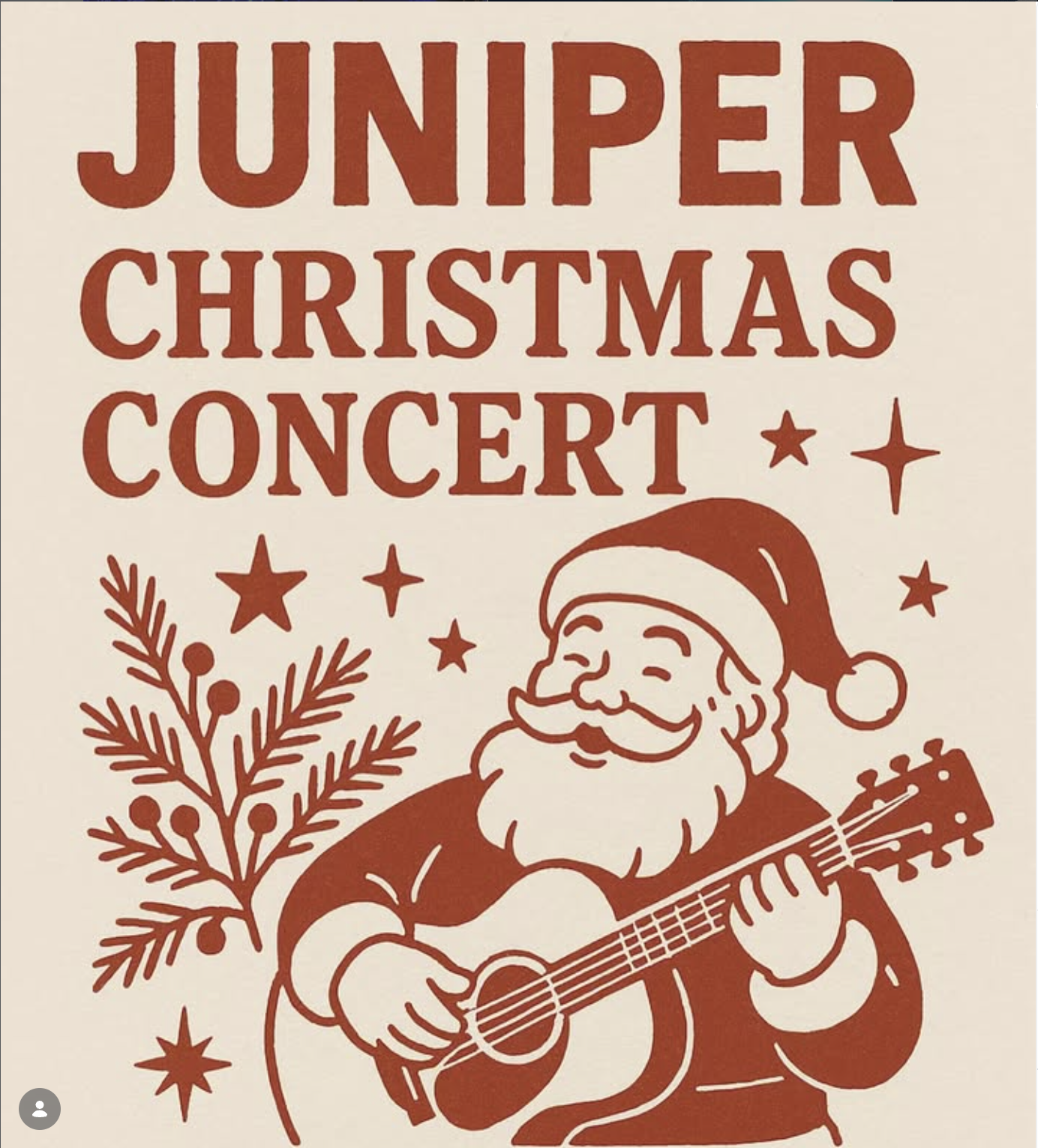 Juniper Christmas Concert poster
